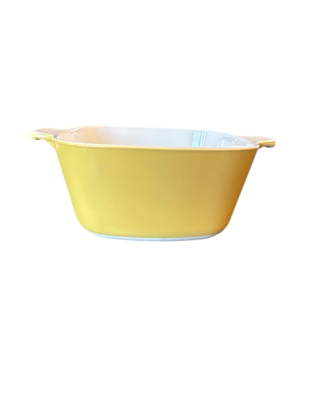 Corning Ware casserole dish in the Harvest Yellow pattern P-1 3/4-B  1 3/4 QT